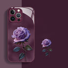 Advanced Purple Rose Liquid Glass iPhone Case - mycasety2023 Mycasety