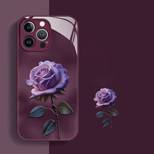 Load image into Gallery viewer, Advanced Purple Rose Liquid Glass iPhone Case - mycasety2023 Mycasety
