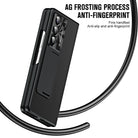 Leather Galaxy Z Fold5 Case with Front Screen Protector With Hidden Kick-Stand - mycasety2023 Mycasety