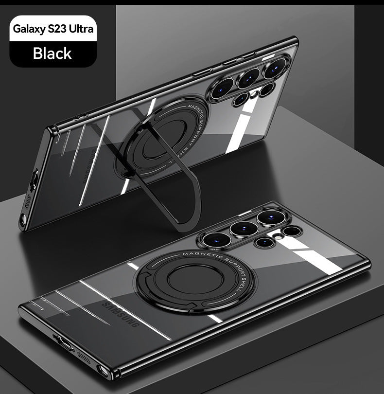 Samsung S23 S23Ultra Matte MagSafe Pull Rod Bracket S23 Ultra Plus Anti-fall Protective Case - mycasety2023 Mycasety