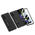 Leather Samsung Galaxy Z Fold5 Case With Film Kickstand - mycasety2023 Mycasety