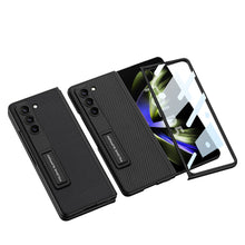 Load image into Gallery viewer, Leather Samsung Galaxy Z Fold5 Case With Film Kickstand - mycasety2023 Mycasety
