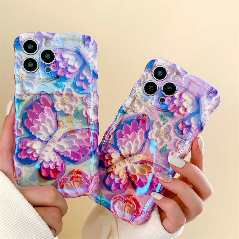Colorful Butterfly Flower iPhone Case - mycasety2023 Mycasety