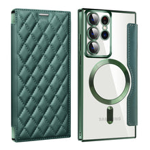 Load image into Gallery viewer, Luxury Flip Leather Magnetic Phone Case Support Magsafe For Samsung Galaxy S23 Ultra Plus
