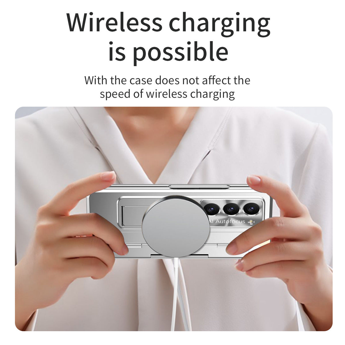 Galaxy Z Fold5 Case with Front Screen Protector & Flat Hinge & Pen Slot With Stylus - mycasety2023 Mycasety