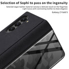 Samsung Z Fold5 Painted Plain Leather Business Protective Phone Case - mycasety2023 Mycasety