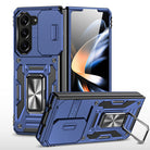 Samsung Galaxy Z Fold5 Case Armor Heavy Duty Shell Magnetic Car Holder and Lens Slide(Pre-sell) - mycasety2023 Mycasety