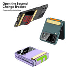 Original Leather Strap Holder Back Screen Glass Hard Cover For Samsung Z Flip 3 5G - {{ shop_name}} varyfun