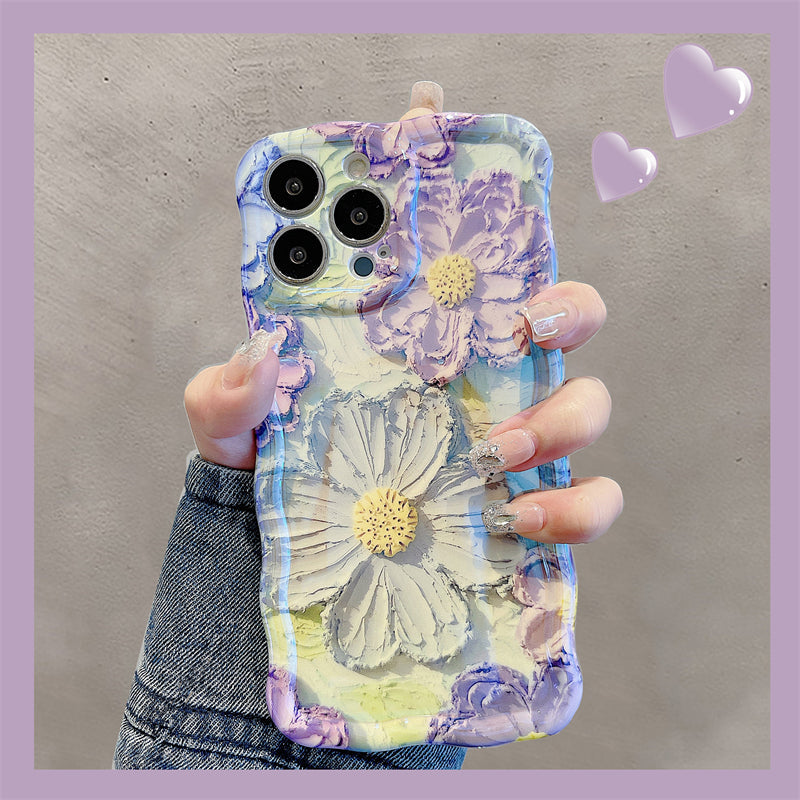 French Retro Oil Painting Flower iPhone Cases - {{ shop_name}} varyfun