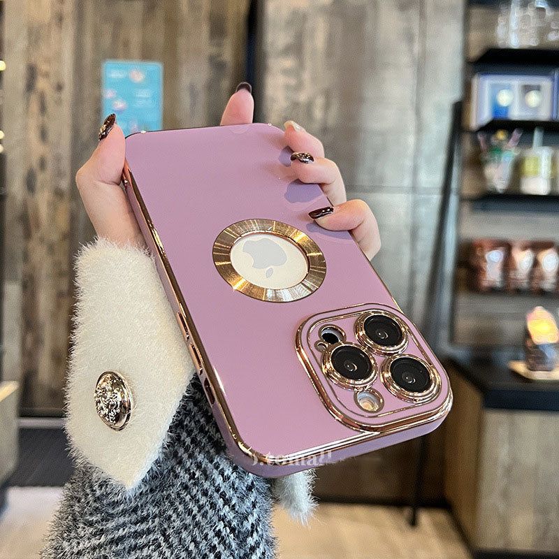 Electroplating iPhone Case with Camera Lens Protector Film - mycasety2023 Mycasety