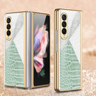 Python Leopard Print Tempered Glass Case for Samsung Galaxy Z Fold 3 5G - {{ shop_name}} varyfun