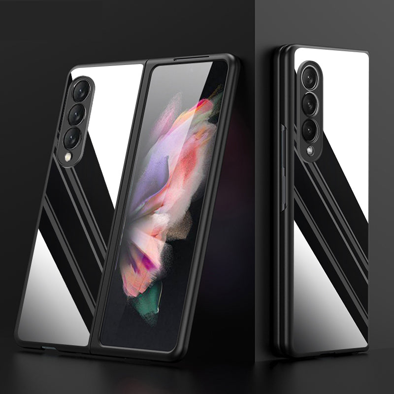 2022 Samsung Galaxy Z Fold 3 Magnetic Brushed Metal Anti-fall Protective Cover - {{ shop_name}} varyfun