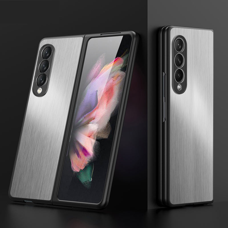 2022 Samsung Galaxy Z Fold 3 Magnetic Brushed Metal Anti-fall Protective Cover - {{ shop_name}} varyfun