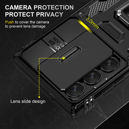 Armor Anti-fall Invisible Bracket Lens Protective Phone Case For Samsung Galaxy S23 S22 Ultra Plus