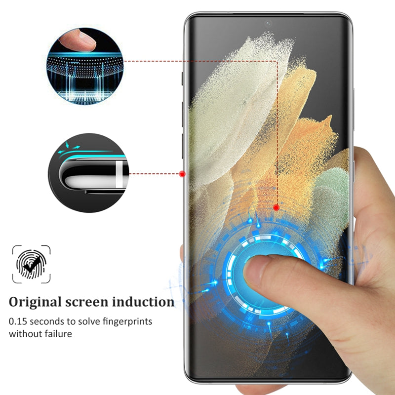 Tempered Full Curved Protective Glass For Samsung Galaxy S22 S21 Ultra Plus - {{ shop_name}} Varyfun