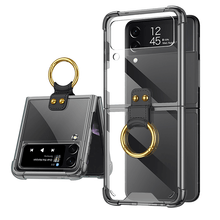 Load image into Gallery viewer, Transparents Airbag Ring Holder Anti-knock Protection Cover For Samsung Galaxy Z Flip 3 5G - {{ shop_name}} varyfun
