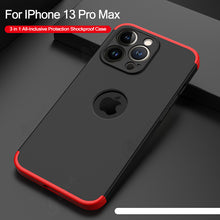 Load image into Gallery viewer, Varyfun 3 in 1 Full Protection Case For iPhone With Logo Hole Hard Plastic Cover For iPhone 13 12 Pro Max - {{ shop_name}} varyfun
