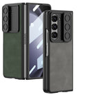 Ultra-thin Samsung Galaxy Z Fold5 Full Inclusive Leather Case with Film & Sliding Window Shell - mycasety2023 Mycasety