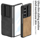 Ultra-thin Samsung Galaxy Z Fold5 Full Inclusive Leather Case with Film & Sliding Window Shell - mycasety2023 Mycasety