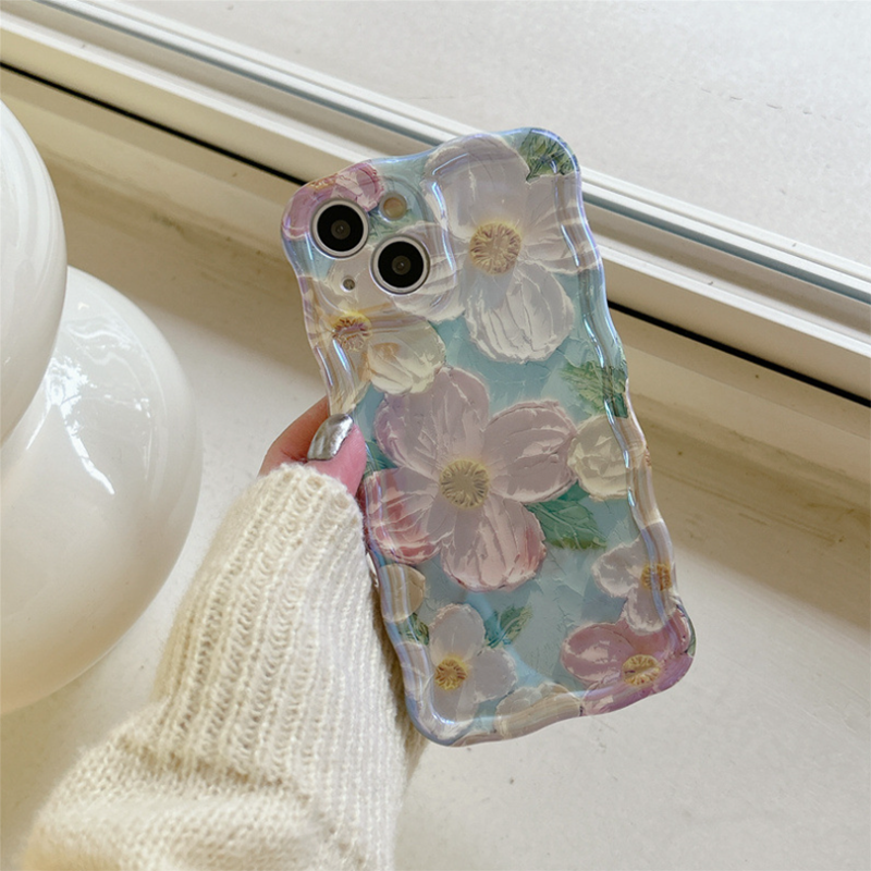 Three-dimensional Oil Painting Flower iPhone Case - {{ shop_name}} varyfun