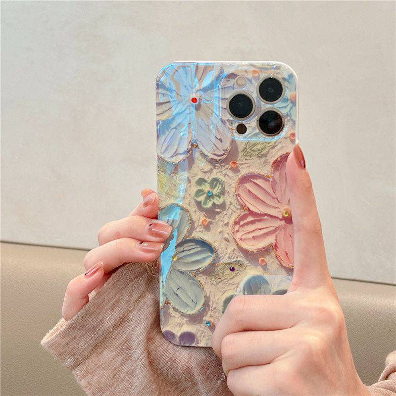 Oil Painting Flower iPhone Series Phone Case - {{ shop_name}} varyfun