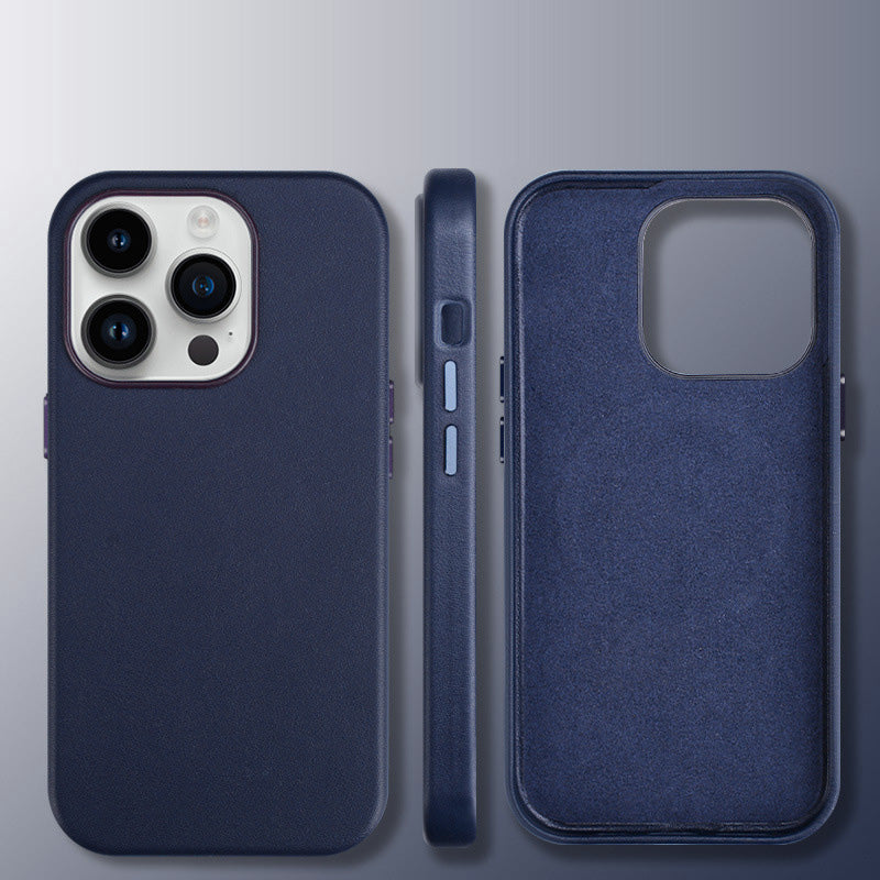 Custom Name Letters Leather Phone Case For iPhone 13 14 14ProMax - mycasety2023 Mycasety