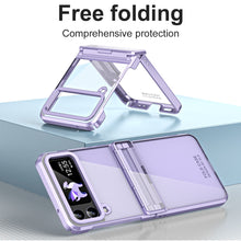 Load image into Gallery viewer, Electroplating Clear Phone Case For Samsung Galaxy Z Flip5 Flip4 Flip3 5G
