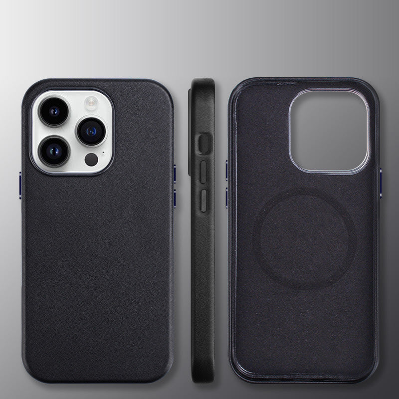 Custom Name Letters Leather Phone Case For iPhone 13 14 14ProMax - mycasety2023 Mycasety