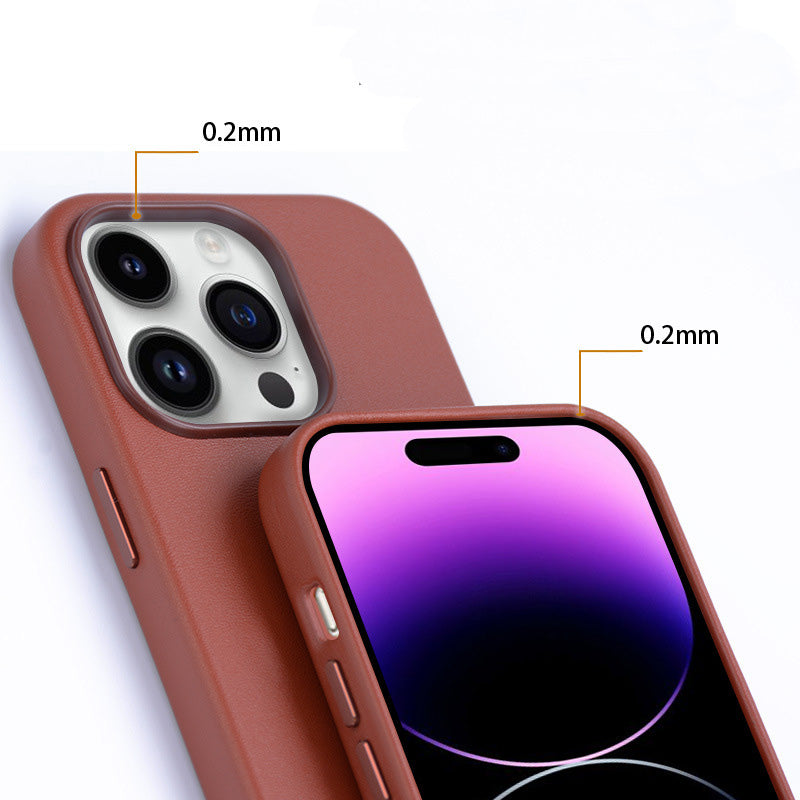 Custom Name Letters Leather Phone Case For iPhone 13 14 14ProMax - mycasety2023 Mycasety