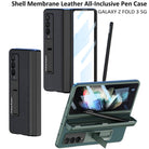 NEWEST Magnetic Folding Full Wrap Protective Pen Case With Back Screen Glass Hinge Holder Leather Phone Cover For Samsung Galaxy Z Fold 3 5G - {{ shop_name}} varyfun