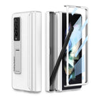 NEWEST Magnetic Folding Full Wrap Protective Pen Case With Back Screen Glass Hinge Holder Leather Phone Cover For Samsung Galaxy Z Fold 3 5G - {{ shop_name}} varyfun