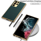 Electroplated Leather Case for Samsung Galaxy S23 S22 Ultra Plus - mycasety2023 Mycasety
