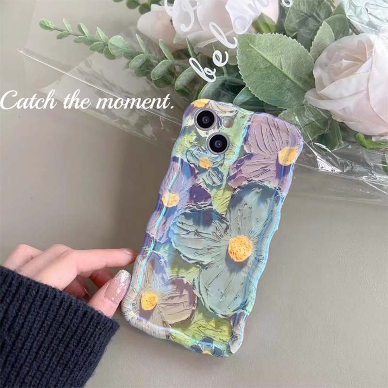 Oil Painting Flower Samsung/iPhone Case - mycasety2023 Mycasety