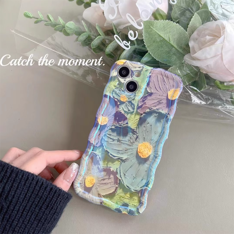 Oil Painting Flower Samsung/iPhone Case - {{ shop_name}} varyfun
