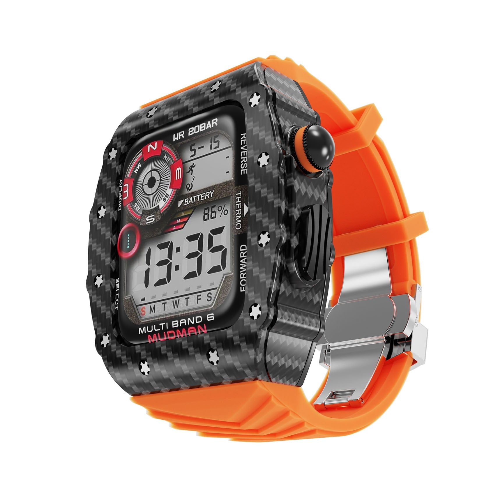 Luxury Metal Case Strap For Apple Watch Series 44/45 mm - mycasety2023 Mycasety