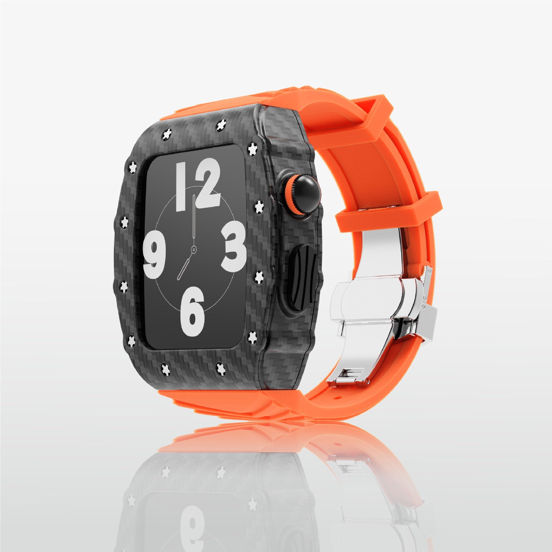 Luxury Metal Case Strap For Apple Watch Series 44/45 mm - mycasety2023 Mycasety