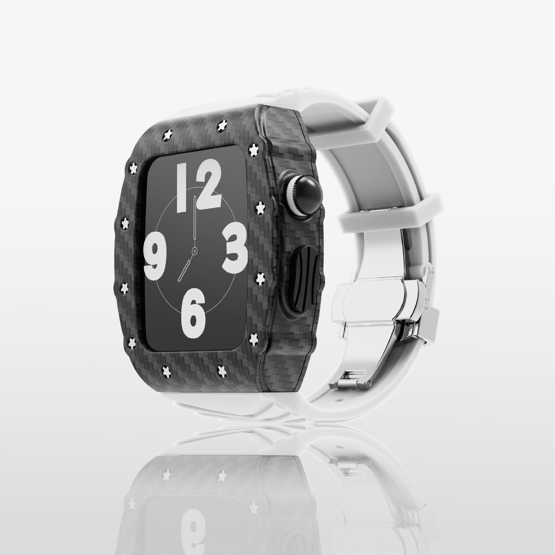 Luxury Metal Case Strap For Apple Watch Series 44/45 mm - mycasety2023 Mycasety