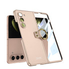 Ultra-thin All-inclusive Ring Holder Protective Cover With Back Screen Protector For Samsung Galaxy Z Fold 5/4/3 5G - mycasety2023 Mycasety