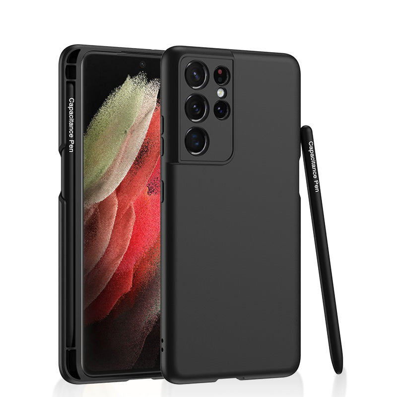 Ultra-thin Skin-feeling S Pen Slot Phone Case With Pen For Samsung Galaxy S21/S21Plus/S21Ultra - mycasety2023 Mycasety