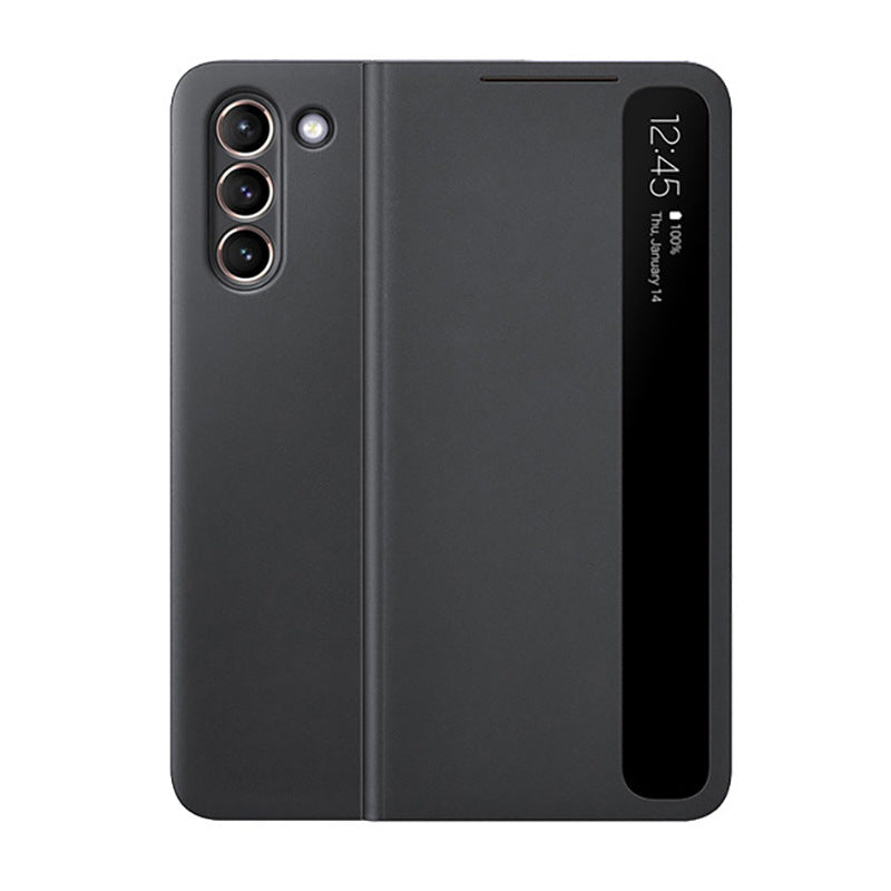 Samsung Galaxy Smart View Flip Case Luxury Magnetic Leather Kickstand Window Shockproof Cover For S21 Series - mycasety2023 Mycasety