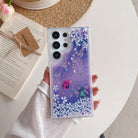 Luxury Glitter Liquid Quicksand Case For Samsung Galaxy S23 S22 S21 Ultra Plus Note20 Oil Painting Luminous TPU Cover - {{ shop_name}} varyfun