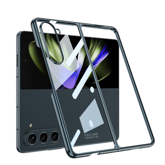 Transparent Electroplating Protective Phone Case For Samsung Galaxy Z Fold 5/4/3 5G - mycasety2023 Mycasety