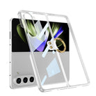 Transparent Electroplating Ring Holder Protective Phone Case For Samsung Galaxy Z Fold 5/4/3 5G - mycasety2023 Mycasety