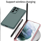 Ultra-thin Skin-feeling S Pen Slot Phone Case With Pen For Samsung Galaxy S21/S21Plus/S21Ultra - mycasety2023 Mycasety