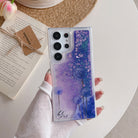 Luxury Glitter Liquid Quicksand Case For Samsung Galaxy S23 S22 S21 Ultra Plus Note20 Oil Painting Luminous TPU Cover - {{ shop_name}} varyfun