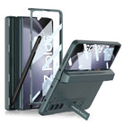 Magnetic Hinge Pen Box Protective Phone Case With Back Screen Glass For Samsung Galaxy Z Fold 5/4/3 5G - mycasety2023 Mycasety