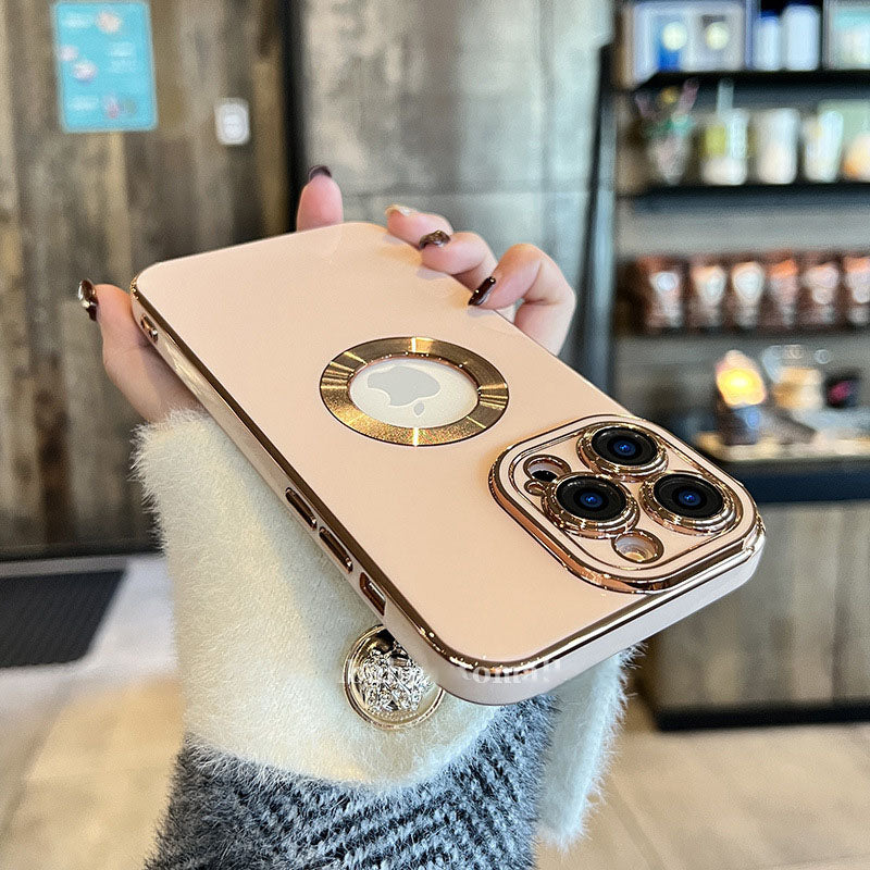 Electroplating iPhone Case with Camera Lens Protector Film - mycasety2023 Mycasety